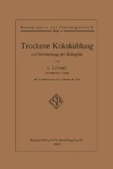 Cover of Trockene Kokskühlung Mit Verwertung Der Koksglut