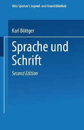 Cover of Sprache Und Schrift