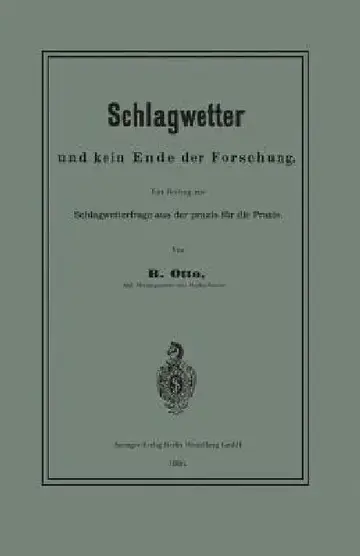 Cover of Schlagwetter Und Kein Ende Der Forschung