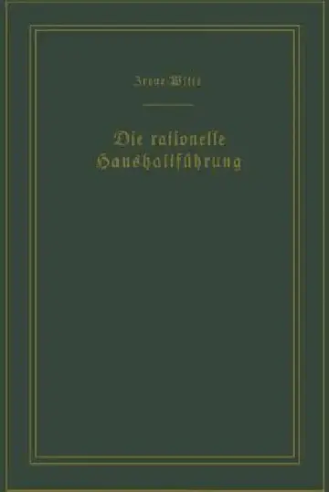 Cover of Die Rationelle Haushaltführung / The New Housekeeping
