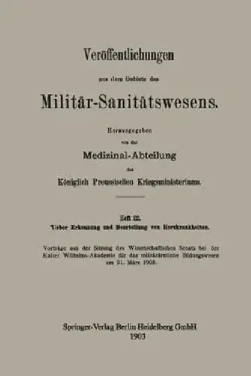 Cover of Ueber Erkennung Und Beurteilung Von Herzkrankheiten