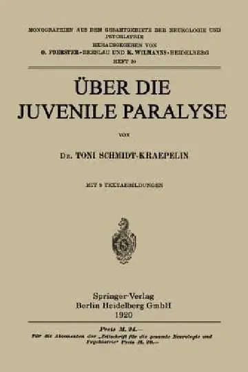 Cover of Über Die Juvenile Paralyse