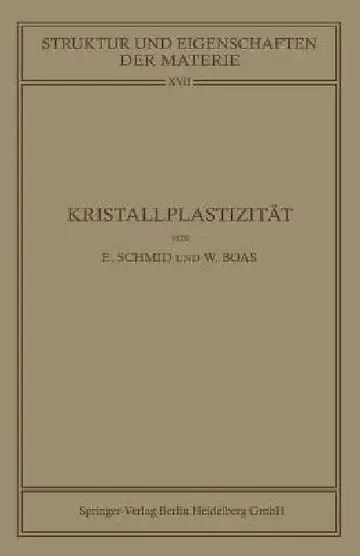 Cover of Kristallplastizität