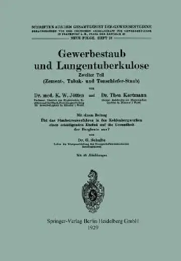 Cover of Gewerbestaub Und Lungentuberkulose