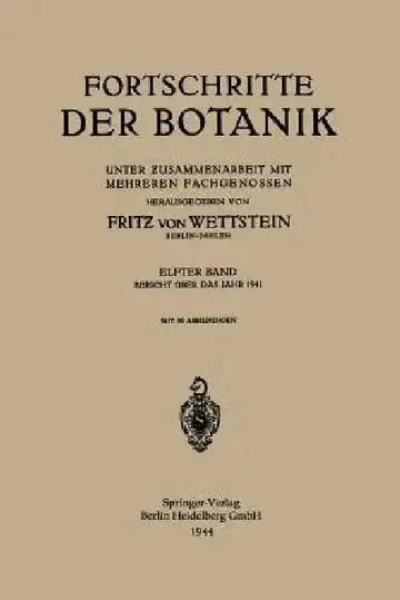 Cover of Fortschritte Der Botanik