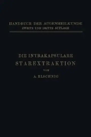 Cover of Die Intrakapsulare Starextraktion