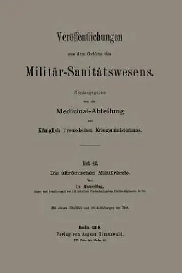 Cover of Die Altrömischen Militärärzte