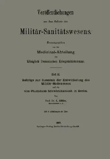 Cover of Beiträge Zur Kenntnis Der Entwickelung Des Militär-Badewesens Und Der Von Pfuelschen Schwimmanstalt in Berlin