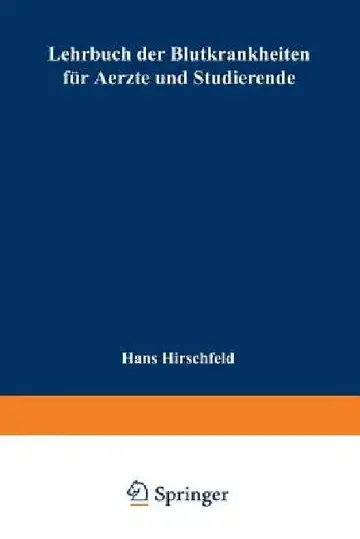 Cover of Lehrbuch Der Blutkrankheiten Für Aerzte Und Studierende