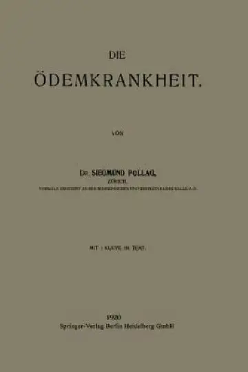 Cover of Die Ödemkrankheit