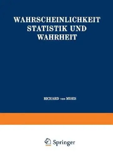 Cover of Wahrscheinlichkeit Statistik Und Wahrheit