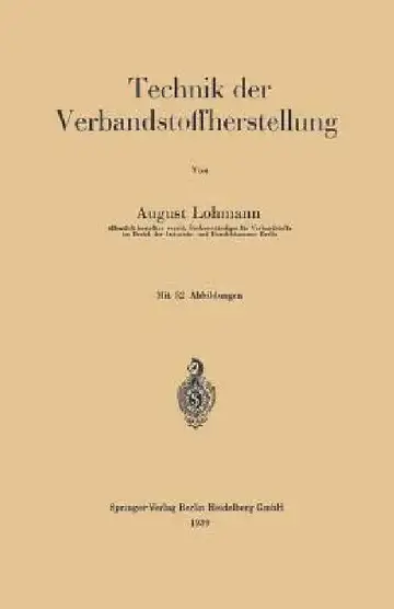 Cover of Technik Der Verbandstoffherstellung