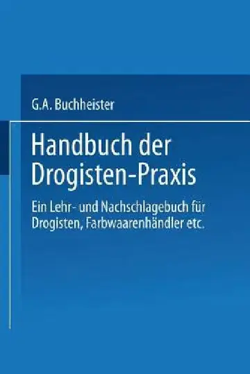 Cover of Handbuch Der Drogisten-PRAXIS
