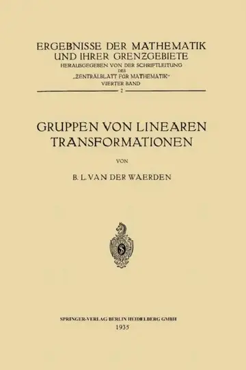 Cover of Gruppen Von Linearen Transformationen