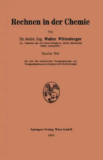 Cover of Rechnen in der Chemie