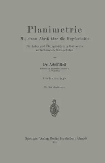 Cover of Planimetrie