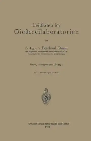 Cover of Leitfaden Für Gießereilaboratorien