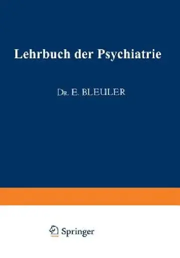 Cover of Lehrbuch Der Psychiatrie