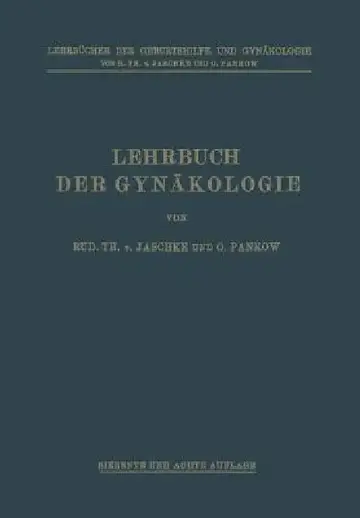 Cover of Lehrbuch Der Gynäkologie