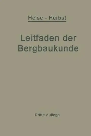 Cover of Kurzer Leitfaden Der Bergbaukunde