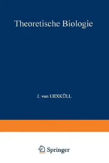 Cover of Theoretische Biologie