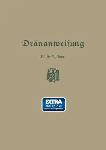 Cover of Anweisung Für Die Planung, Ausführung Und Unterhaltung Von Dränanlagen