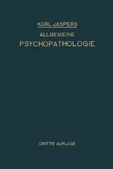 Cover of Allgemeine Psychopathologie