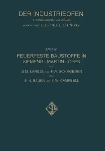 Cover of Feuerfeste Baustoffe in Siemens-Martin-Öfen