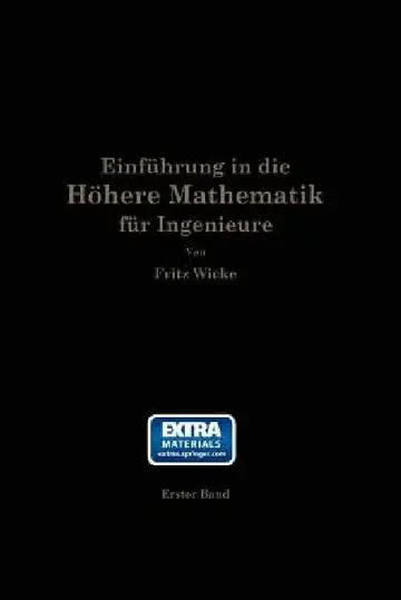 Cover of Einführung in Die Höhere Mathematik