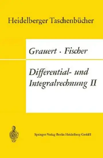 Cover of Differential- Und Integralrechnung II