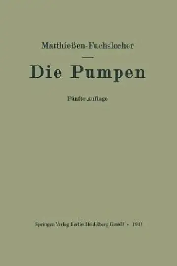 Cover of Die Pumpen