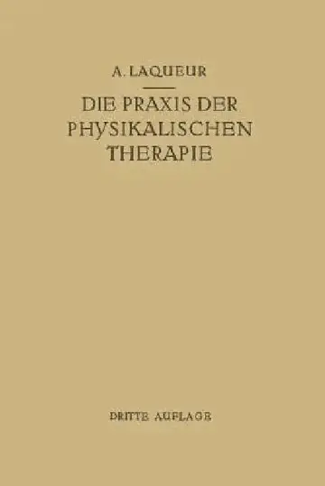 Cover of Die PRAXIS Der Physikalischen Therapie