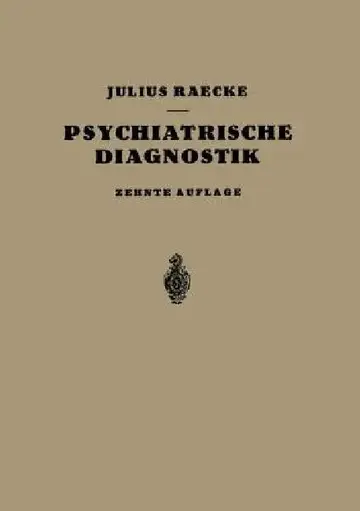 Cover of Grundriss Der Psychiatrischen Diagnostik