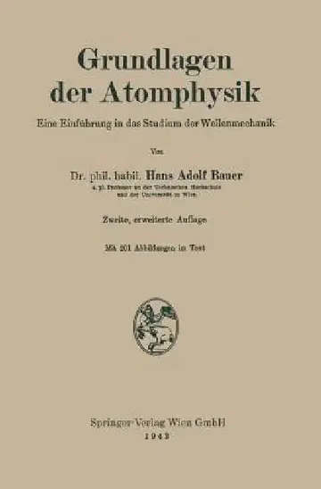 Cover of Grundlagen Der Atomphysik