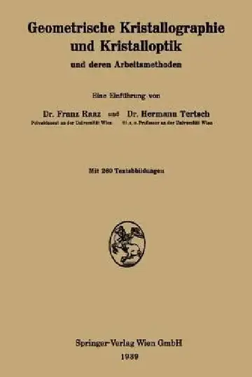 Cover of Geometrische Kristallographie Und Kristalloptik Und Deren Arbeitsmethoden