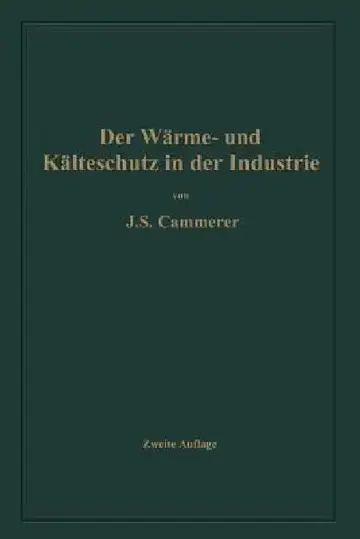 Cover of Der Wärme- Und Kälteschutz in Der Industrie