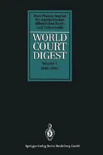 Cover of World Court Digest