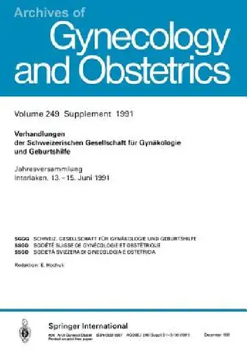 Cover of Verhandlungen Der Schweizerischen Gesellschaft Für Gynäkologie Und Geburtshilfe