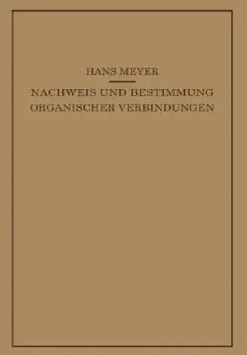 Cover of Lehrbuch Der Organisch-Chemischen Methodik