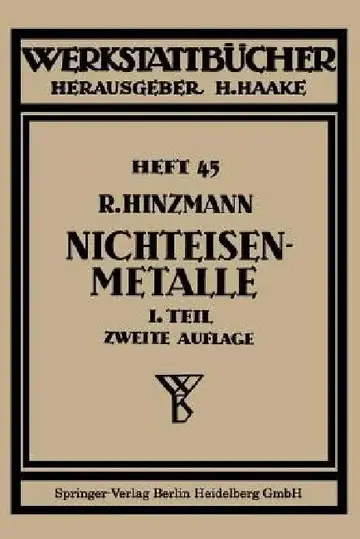 Cover of Nichteisenmetalle