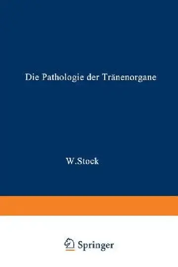 Cover of Die Pathologie Der Tränenorgane