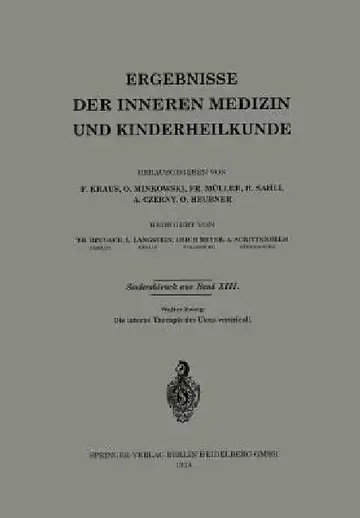 Cover of Die Interne Therapie Des Ulcus Ventriculi