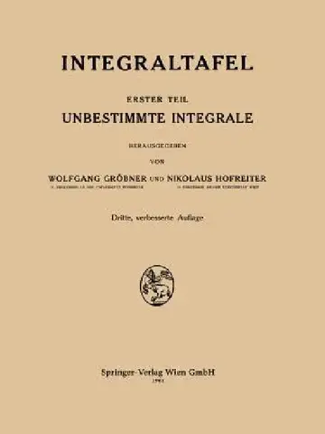 Cover of Integraltafel