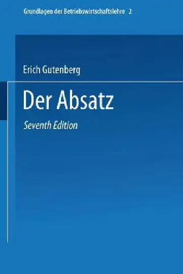 Cover of Grundlagen Der Betriebswirtschaftslehre