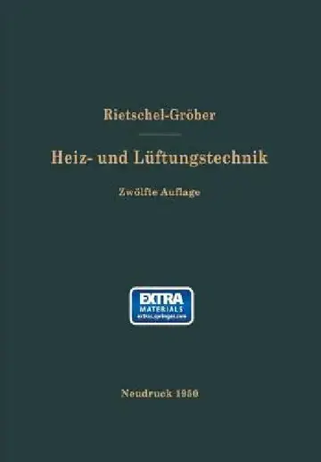Cover of H. Rietschels Lehrbuch Der Heiz- Und Lüftungstechnik