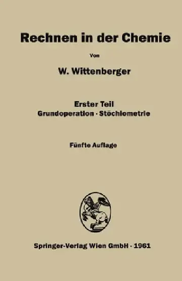 Cover of Rechnen in der Chemie