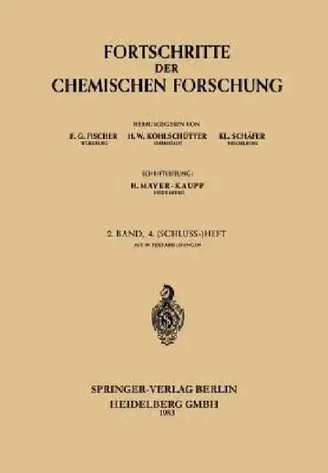 Cover of Fortschritte Der Chemischen Forschung