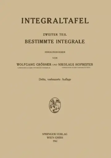 Cover of Bestimmte Integrale