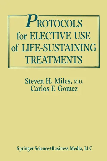 Cover of Protocols for Elective Use of Life-sustaining Treatments
