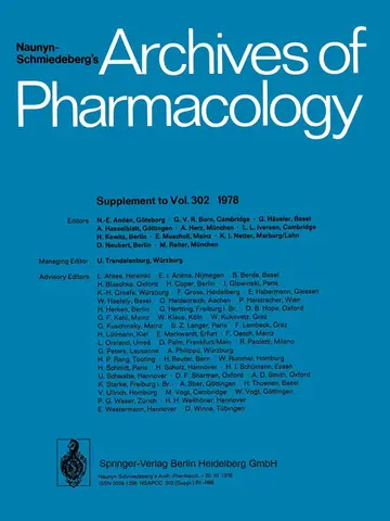 Cover of Deutsche Pharmakologische Gesellschaft
